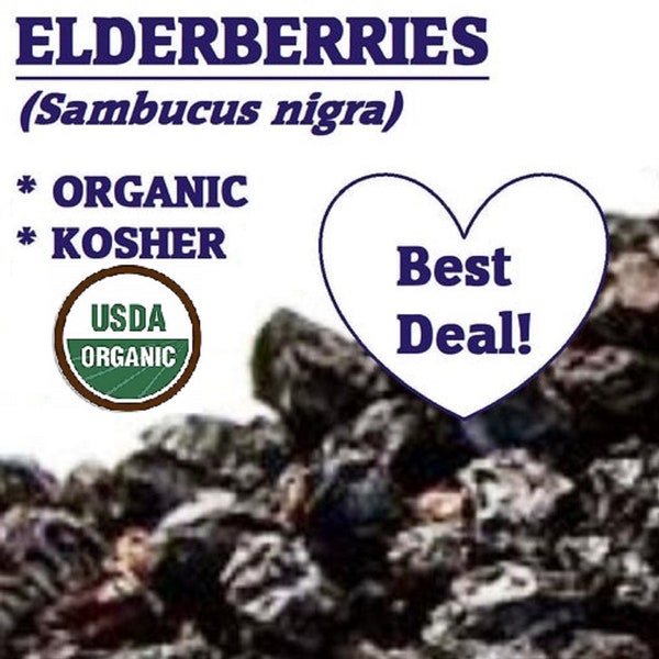 Organic ELDERBERRY - Sambucus nigra, elderberries, elder berry