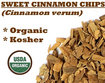 Organic SWEET CINNAMON CHIPS - Cinnamomum verum, True sweet ceylon Sri Lankan