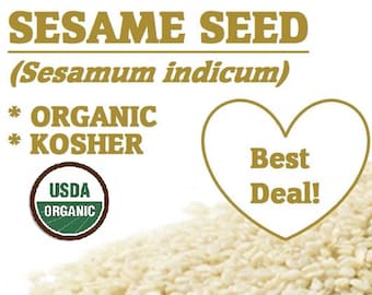 Organic SESAME SEED - Sesamum indicum, sesame seeds, organic spices,  diy tahini