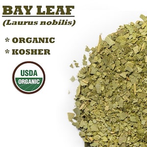 Organic BAY LEAF - Laurus nobilis cut herb