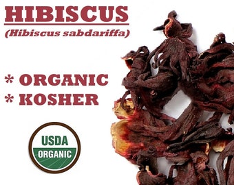 Organic HIBISCUS FLOWERS - Hibiscus sabdariffa