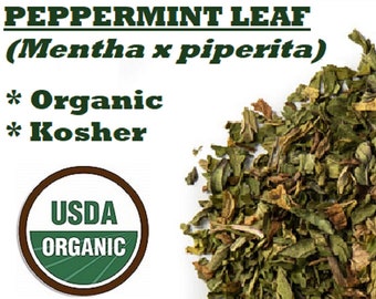 Organic PEPPERMINT Leaf - Mentha piperita dried herb