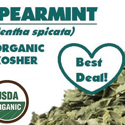 Organic SPEARMINT Leaf Mentha Spicata Mint Dried Herb Etsy