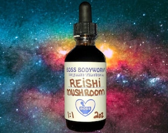 Tintura de hongo reishi orgánico - Extracto doble de Ganoderma lucidum