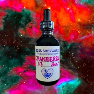 Organic CRANBERRY Tincture - Vaccinium macrocarpon Herbal Extract