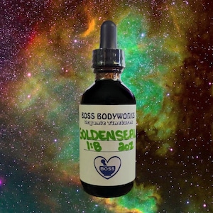 Organic GOLDENSEAL LEAF Tincture - Hydrastis canadensis Herbal Extract