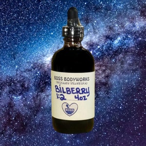 Organic BILBERRY FRUIT Tincture - Vaccinium myrtillus Herbal Extract