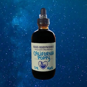 Organic CALIFORNIA POPPY Tincture - Eschscholzia californica Herbal Extract