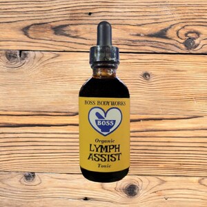 Organic LYMPH ASSIST TONIC - astragalus, cleavers, cranberry, echinacea, goldenseal