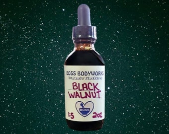 Organic BLACK WALNUT HULL Tincture - Juglans nigra Herbal Extract