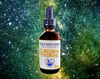 Organic CURCUMIN + PIPERINE Herbal Extract Tincture