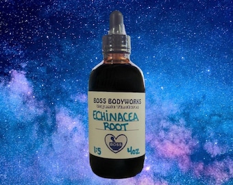 Organic Echinacea Root Tincture: Herbal Extract, angustifolia & purpurea