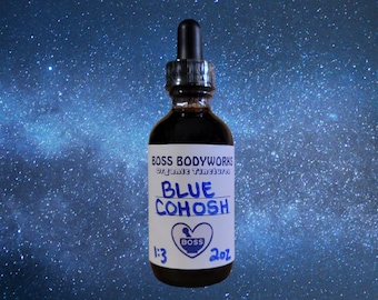 BLUE COHOSH ROOT Tincture - Caulophyllum thalictroides Herbal Extract