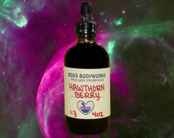 Organic HAWTHORN BERRY Tincture - Crataegus monogyna Herbal Extract