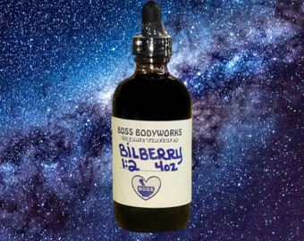 Organic BILBERRY FRUIT Tincture - Vaccinium myrtillus Herbal Extract