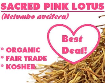 Organic SACRED PINK LOTUS Stamens - Nelumbo nucifera dried herb