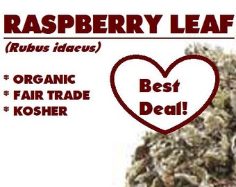 Organic RASPBERRY LEAF - Rubus idaeus dried herb