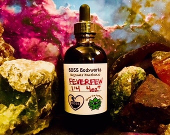 Organic FEVERFEW Tincture - Tanacetum parthenium Extract