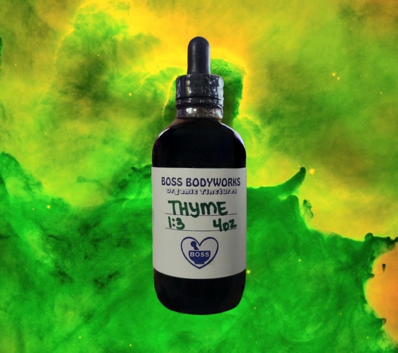 Organic THYME Tincture Thymus sp Herbal Extract image 1