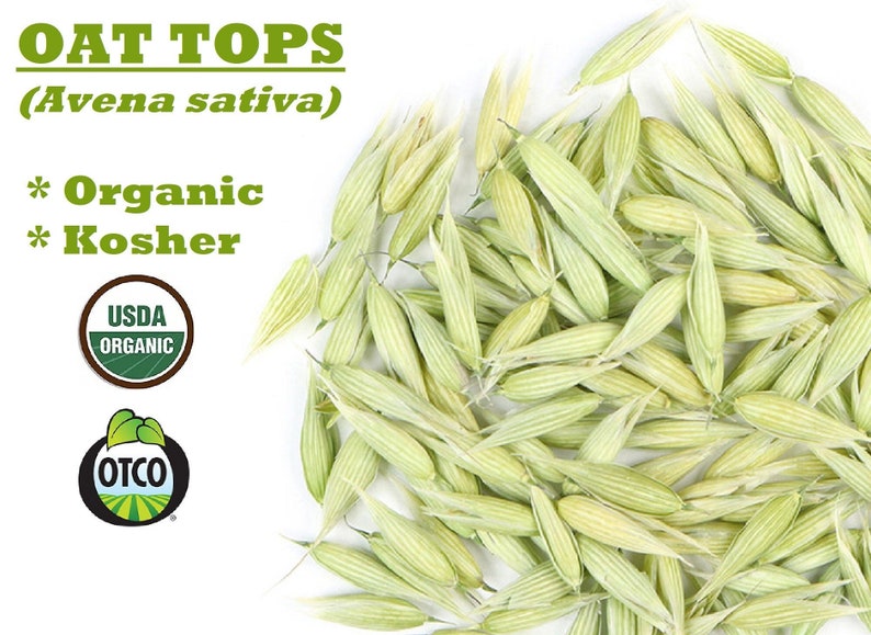 Organic OAT TOPS Avena Sativa herb image 1