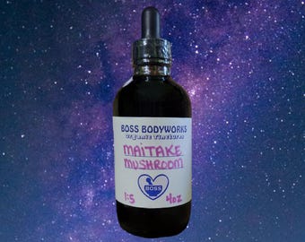 Organic MAITAKE MUSHROOM Tincture - Grifola frondosa Double Extract, Hen of the Woods