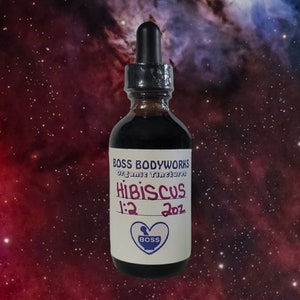 Teinture d'hibiscus biologique - extrait de plantes d'hibiscus sabdariffa