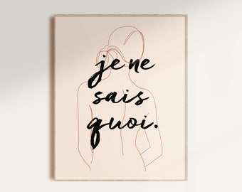 Je Ne Sais Quoi Feminine Figure Print