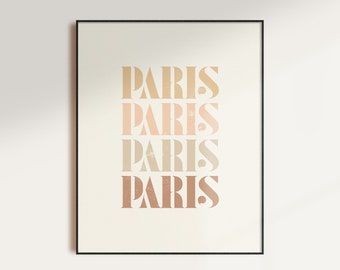 Paris Paris Paris Print