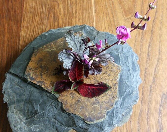 Slate Ikebana Vase Etsy