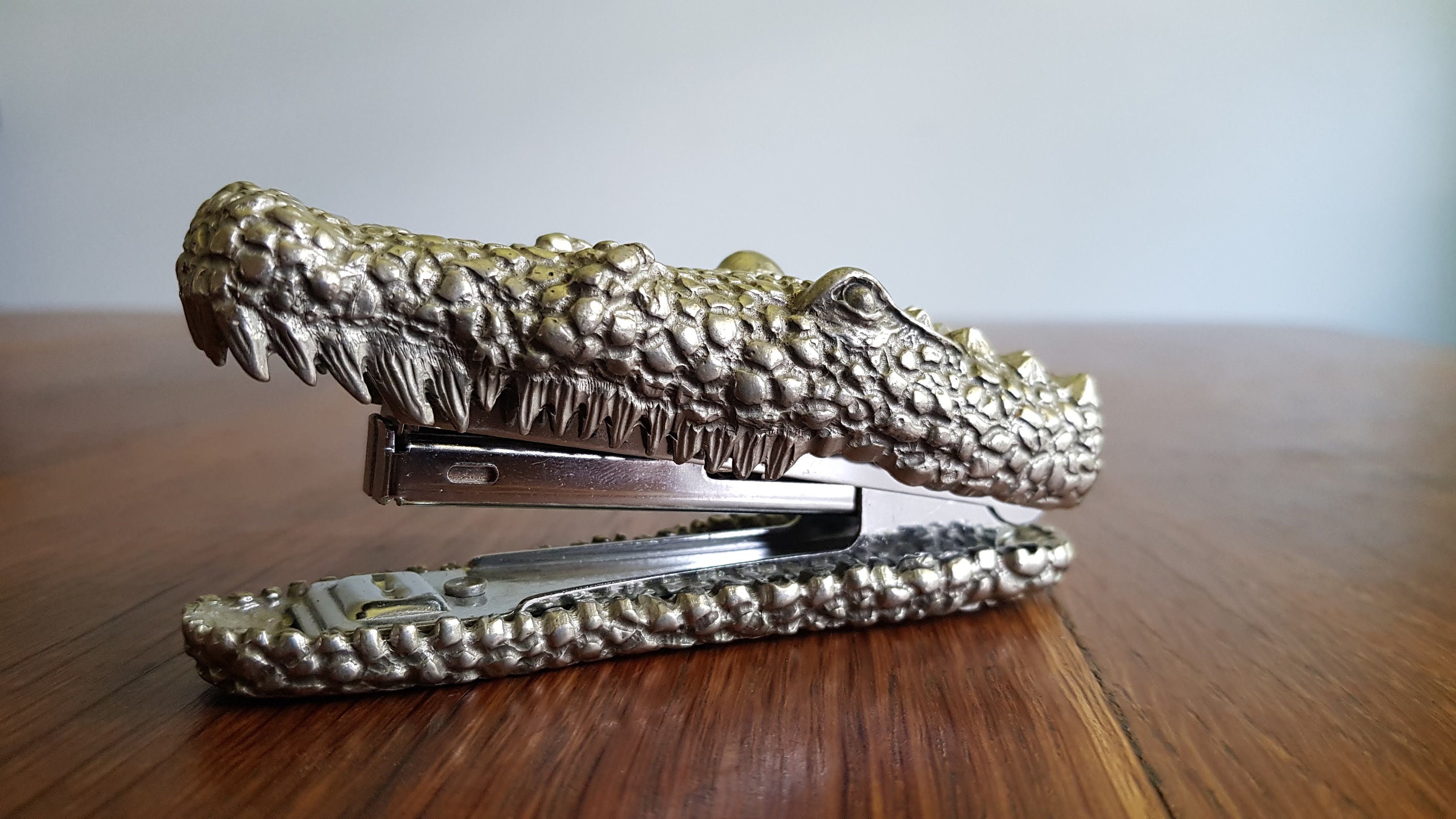 Vintage Rare Collectible Royal Selangor Pewter Alligator Crocodile