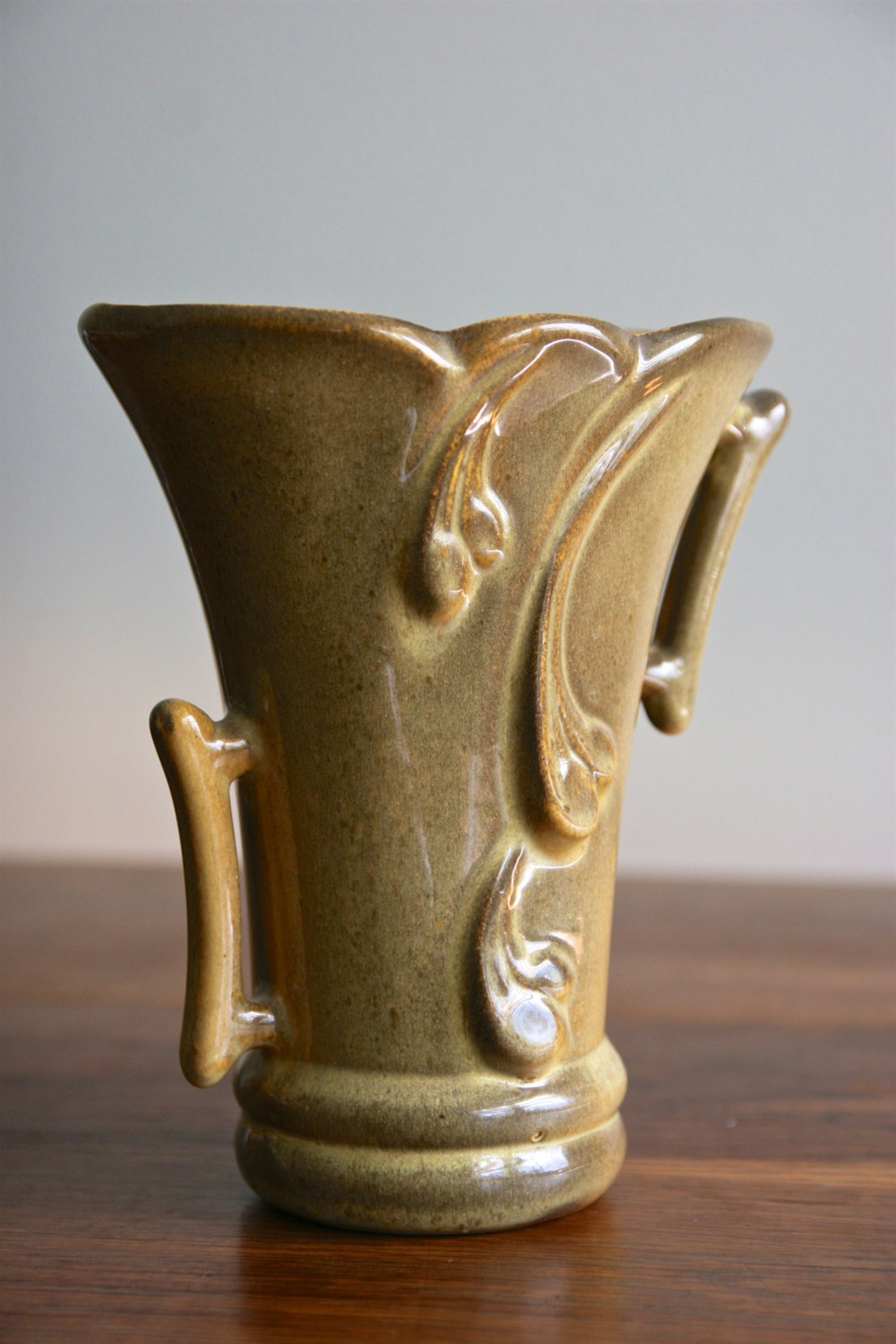 Vintage Gonder Pottery Vase Etsy