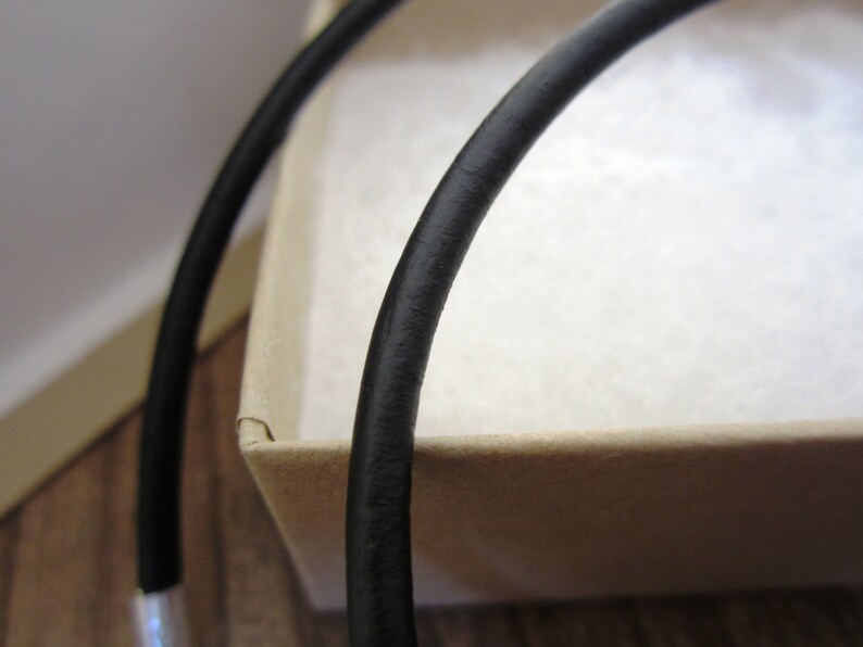 3mm Leather Cord Necklace Pure Sterling Silver Clasp/catch Etsy