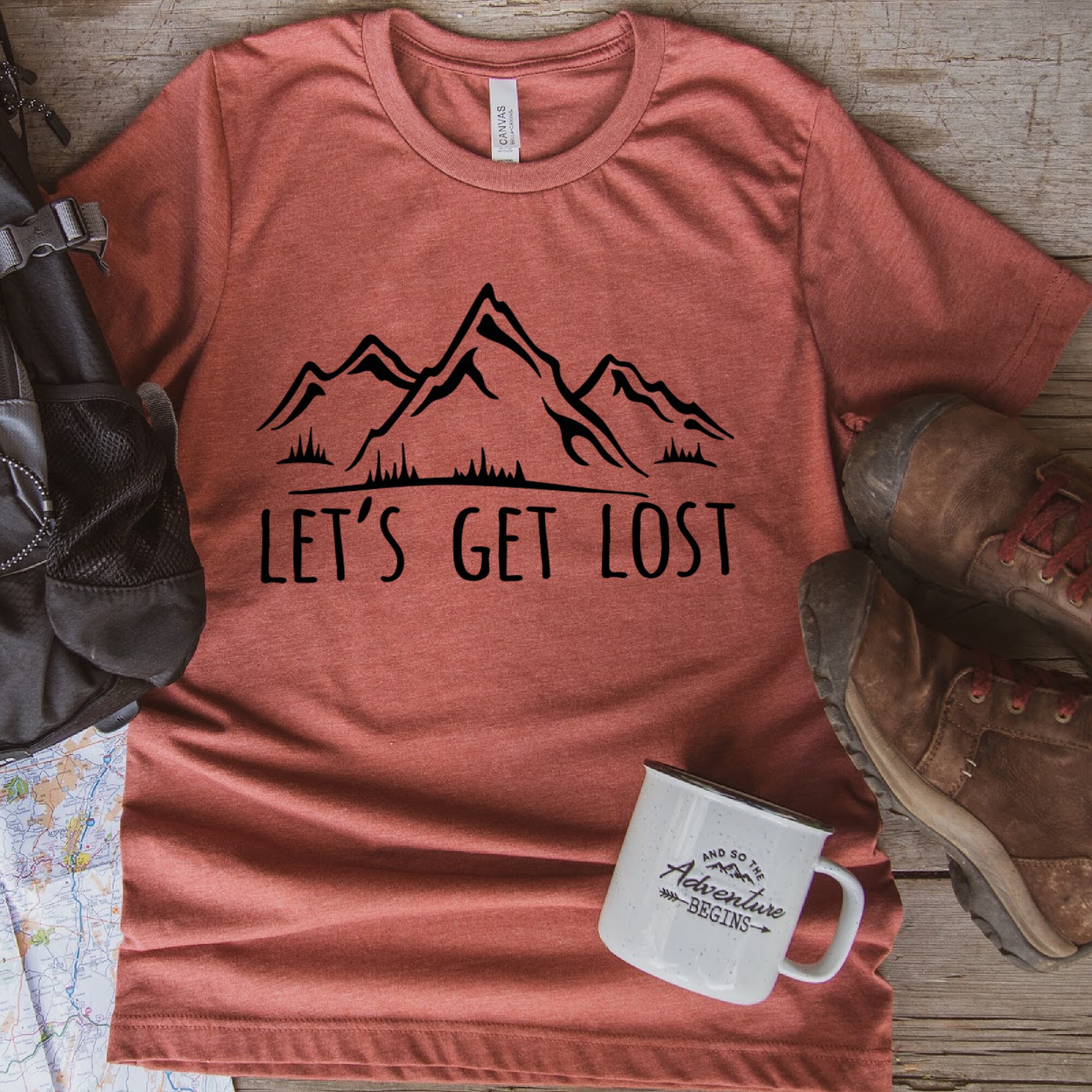 Lets Get Lost Shirt - Etsy