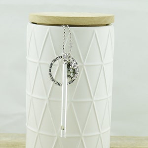Silver Working Whistle Charm with dream, love ring and birds nest charms on a silver necklace - Inspirational gift - Australian Seller