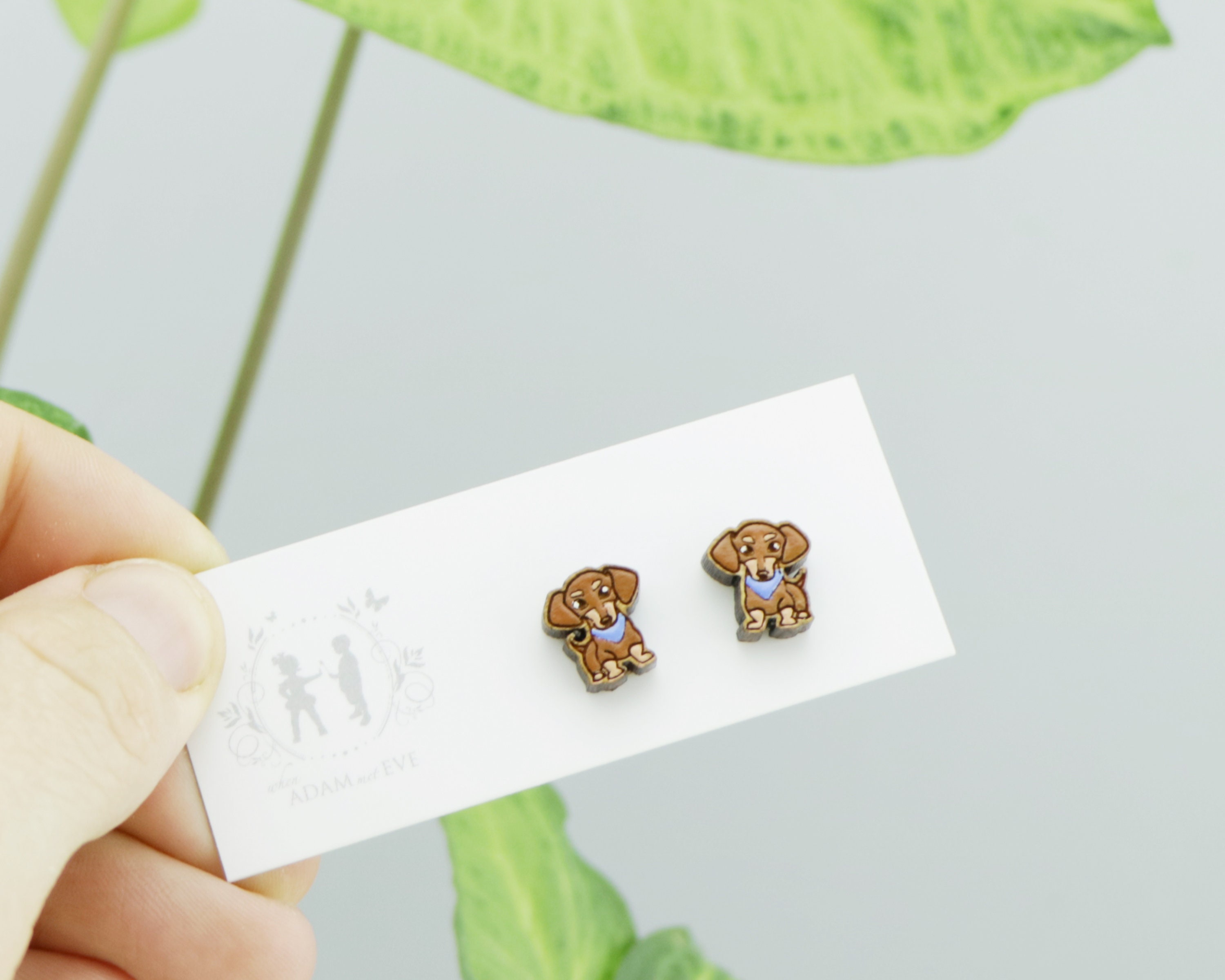 Sausage Dog Earrings Puppy Dog Pet Jewelry Gift for Her Etsy