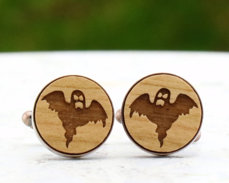 Ghost Cuff Link Halloween Gift Unique Wedding Gift Dad Etsy