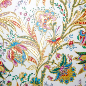 Florentine Paper, Decoupage Paper, Collage Paper, Paper from Italy, Gold Highlighted Paper, Paper Crafts, Scrapbooking, 2 Sheets 5&quot; x 4.25&quot;