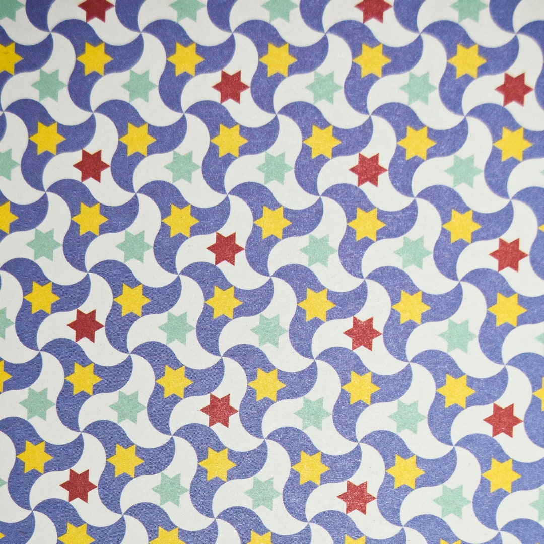 Spanish Tiles Design Paper: Star Pattern, Decoupage, Scrapbooking (two ...