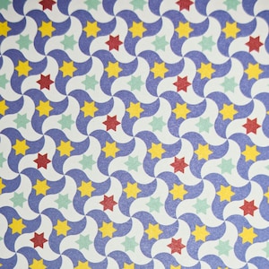 Spanish Tiles Design Paper: Star Pattern, Decoupage, Scrapbooking (Two 8.5x11&quot; Sheets)