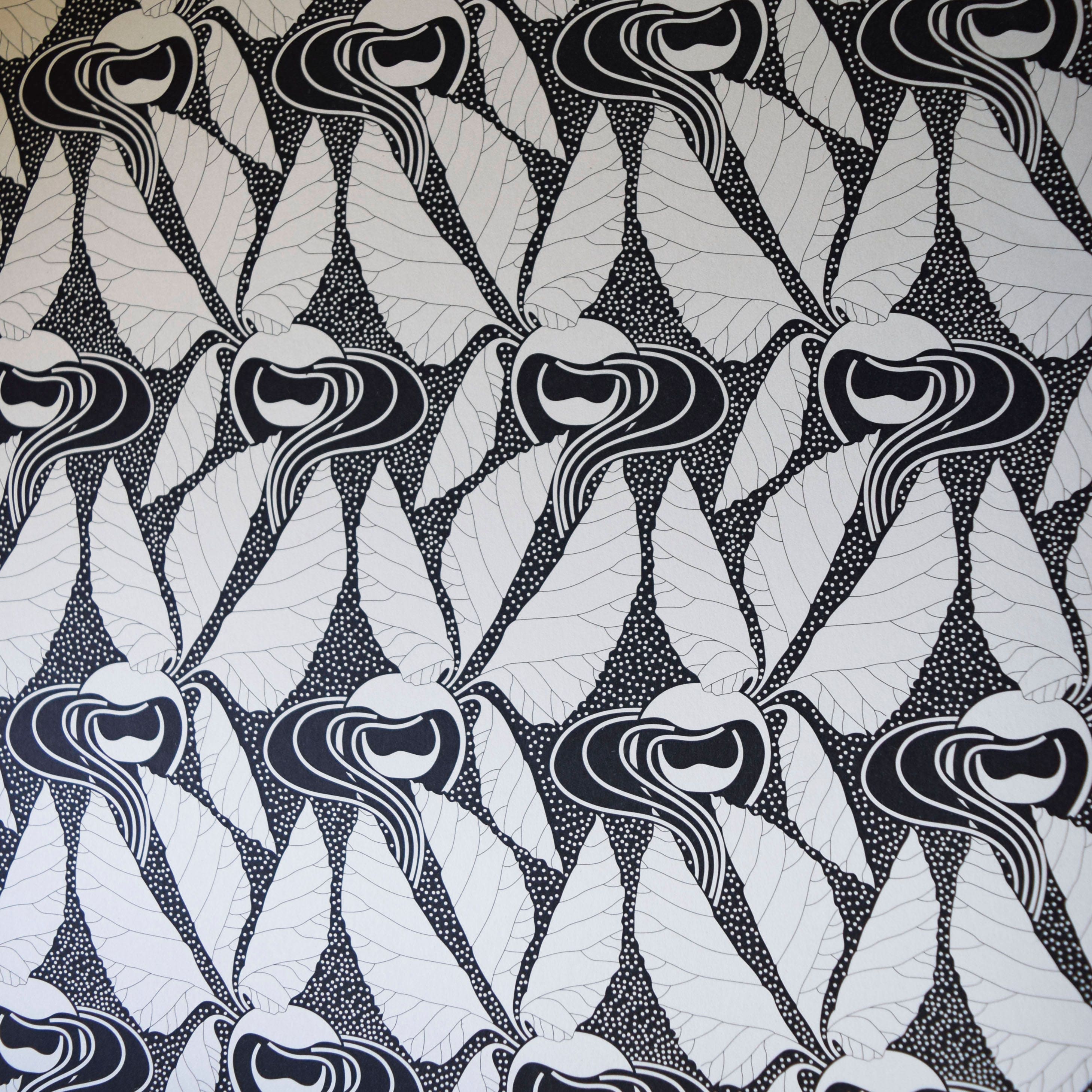 Decoupage Paper Collage Black and Red Wrapping Paper Decorative Paper