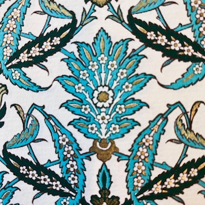 Florentine Paper: Teal & Gold Italian Paper, 2 Sheets (5&quot; x 4.25&quot;)