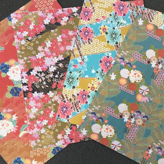 Origami Paper 8 x 8 Japanese Origami Japanese Paper Paper Crafts Set of