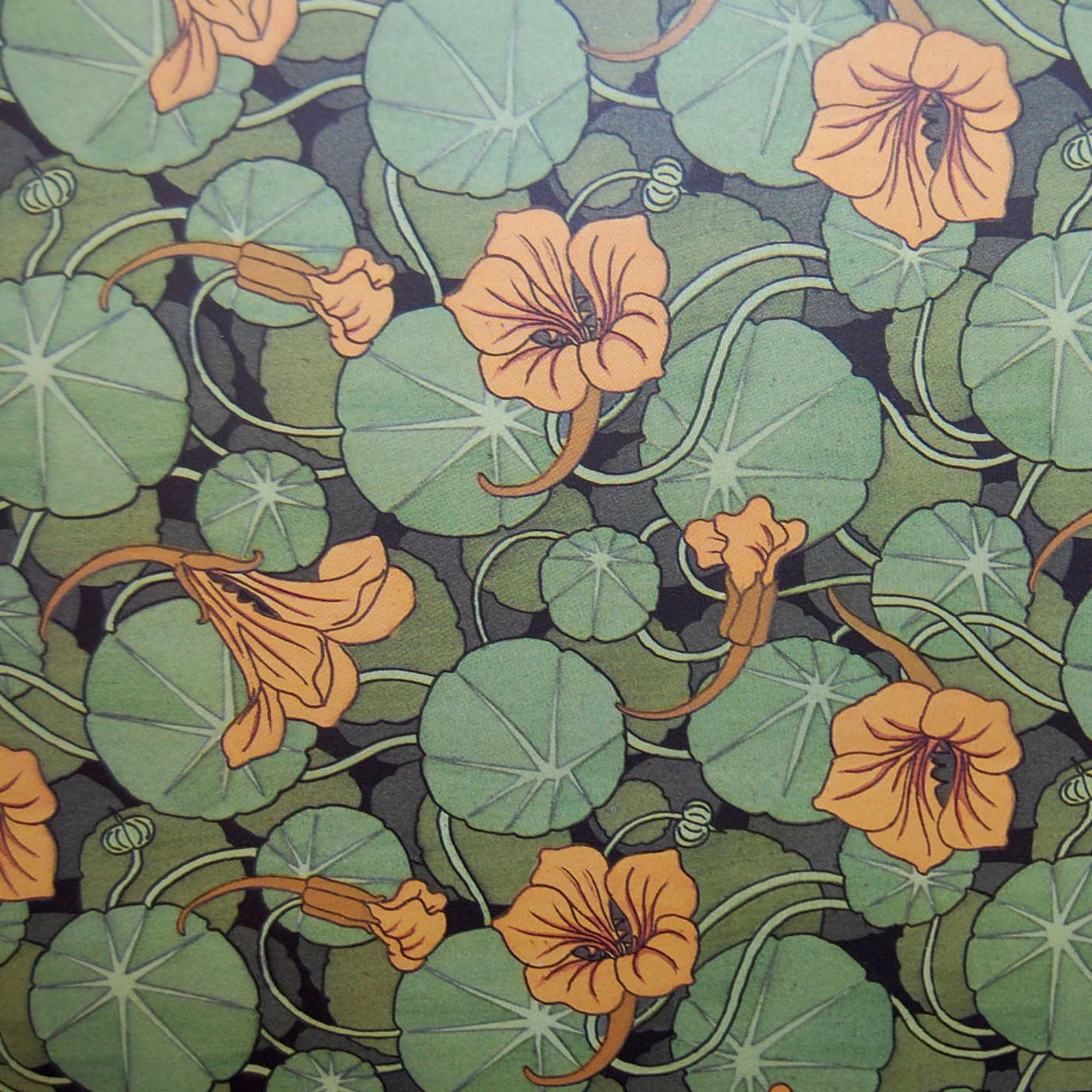 Two Sheets of Decorative Paper Art Nouveau Paper Yellow Etsy