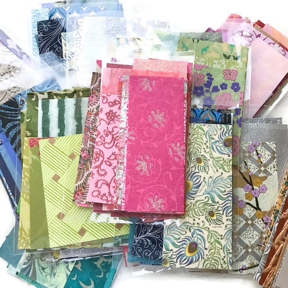 Decorative Paper Scrap Pack: Unique Patterns for Junk Journals