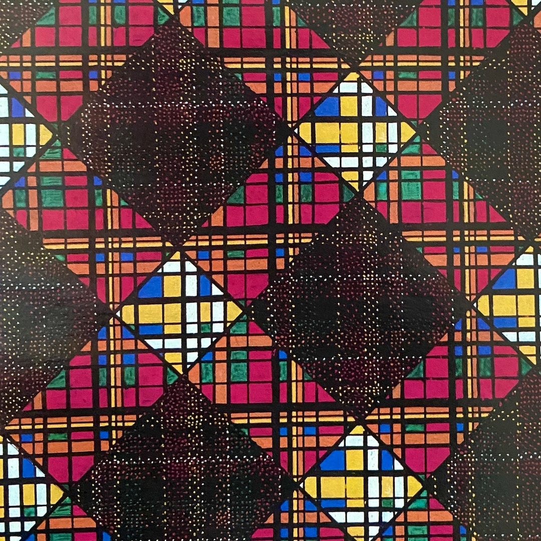 Art Deco Decoupage Paper: Abstract Squares and Stripes (two 11x8.5 ...