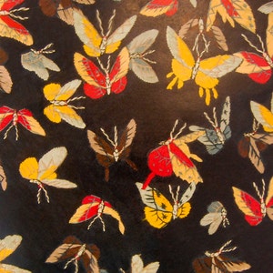 Decorative Paper, Chinese Silk Embroidery Butterfly Design - Decoupage Paper, Scrapbooking, Gift Wrap Paper, Collage Paper, Two Sheets