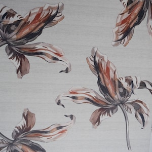 Vintage Tulip Floral Paper: 17th Century French Style (Two Sheets)