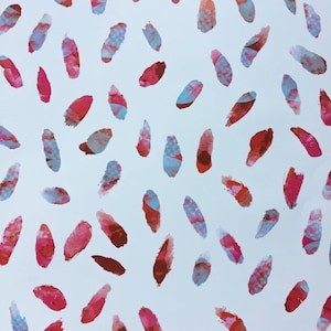 Abstract Pink & Red Design Paper: Decoupage, Scrapbooking (8x11&quot;, 2 Sheets)
