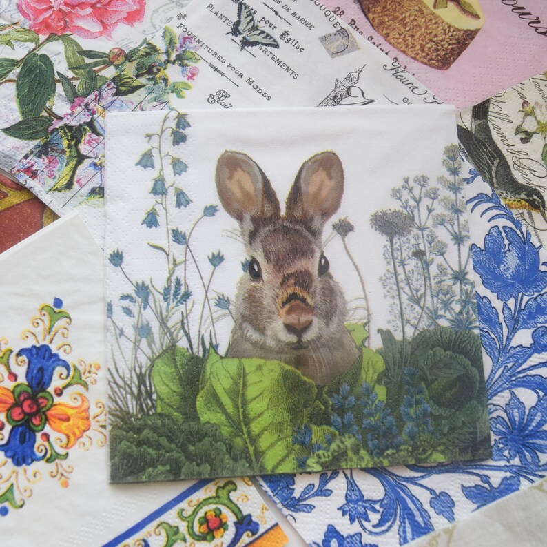 Decoupage Napkins Lot 10 Beautiful Paper Napkins 10 Etsy