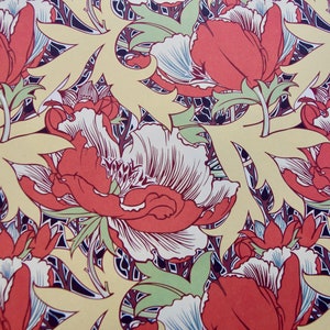 Floral Decoupage Paper: Vintage Peony Design (Two Sheets)